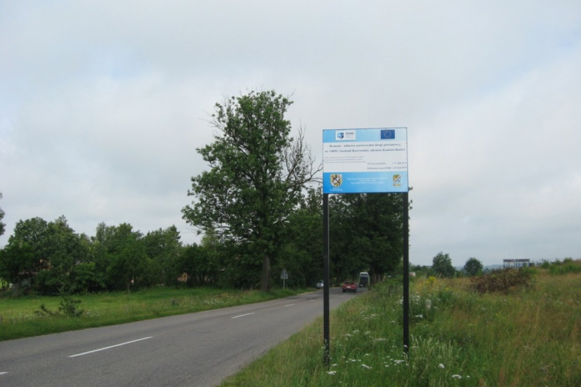 Remont - odnowa nawierzchni drogi powiatowej nr 1405G Szemud - Karczemki, odcinek Kamień - Kielno