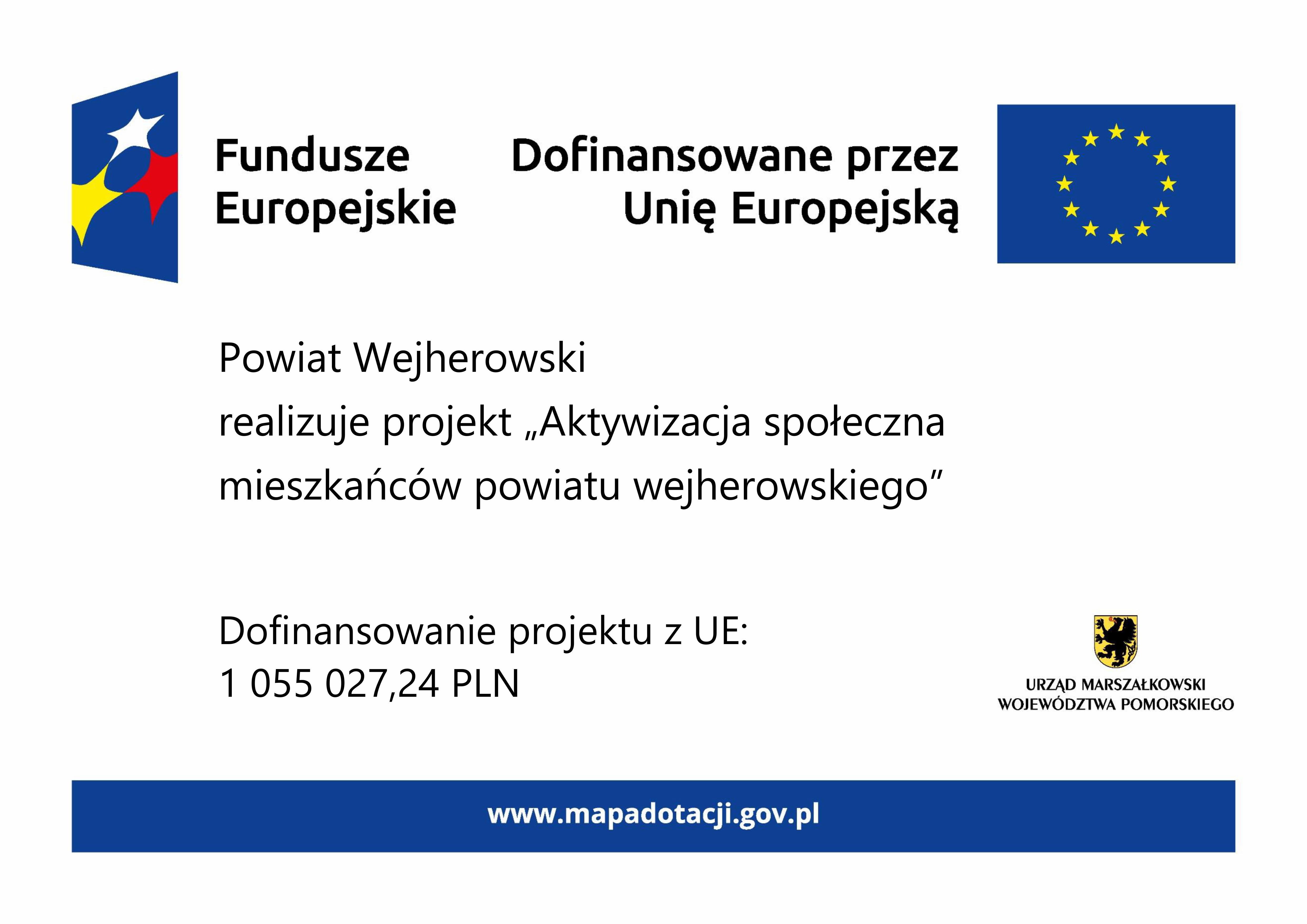 Rusza projekt Powiatu Wejherowskiego pt. "Aktywizacja społeczna mieszkańców powiatu wejherowskiego"